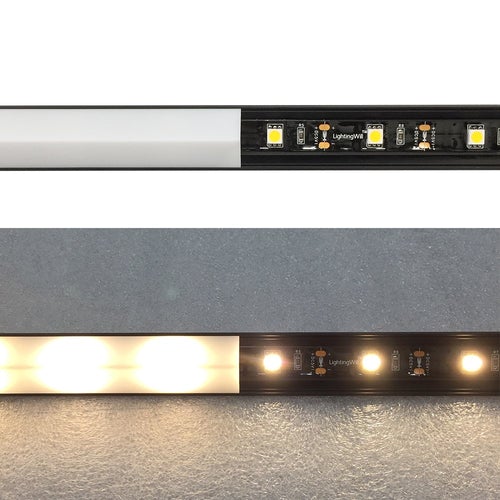 Corner Shape Aluminum LED Profile For 20mm Multi-Row Flexible LED Strips
